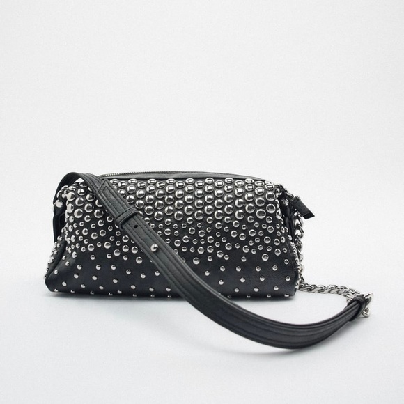 STUDDED ROCKER SHOULDER BAG - Picture 5 of 9